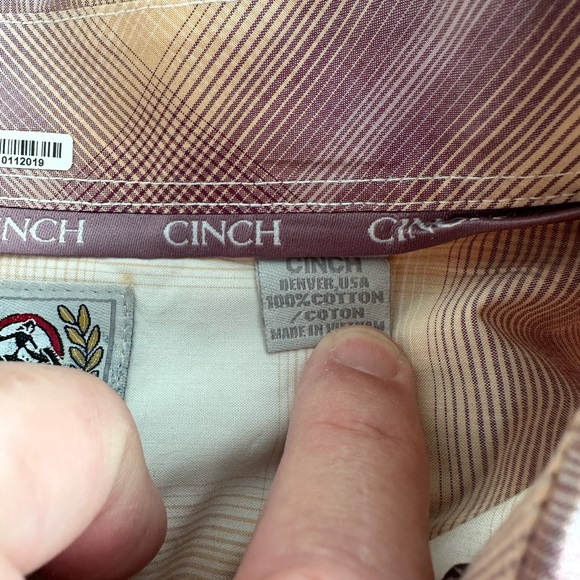 Cinch Long Sleeve Shirt Size XXL - Picture 5 of 5